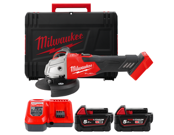 Bruska úhlová 125mm s posuvným spínačem Milwaukee M18FSAG125XB-502X /4933478430/