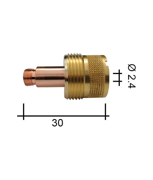 Držák kleštiny 2,4 30mm /701.1289-ZVAR/ TIG17/18/26 se sítkem