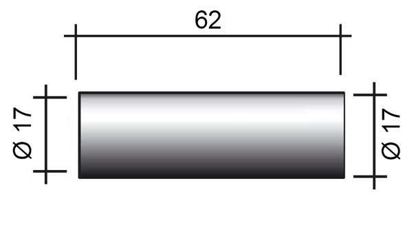 Hubice MIG WT 340 /145.0740.5/ 62mm/17mm/válcová