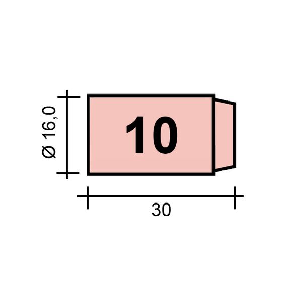 Hubice TIG Gr. 10 16,0 /TC0017/13N13/527.4510.0/701.0286-ZVAR/ TIG9/20