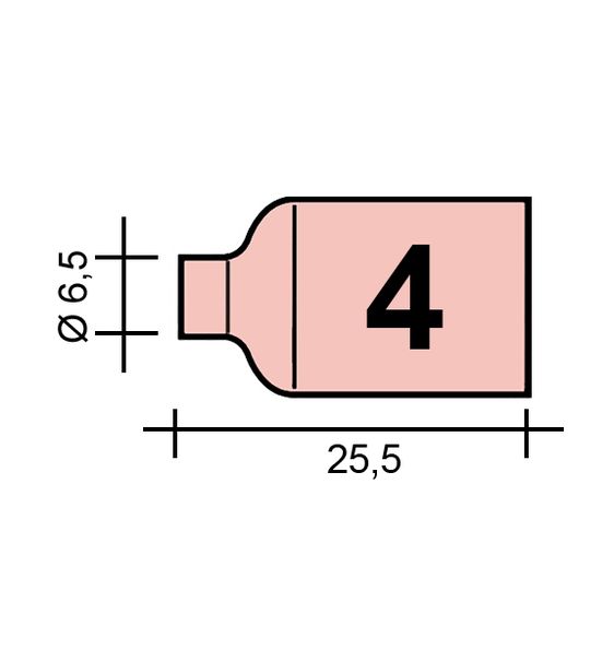 Hubice TIG Gr. 4 6,5 /TC0041/53N58/527.0104.0/01.0317-ZVAR/ TIG9/20