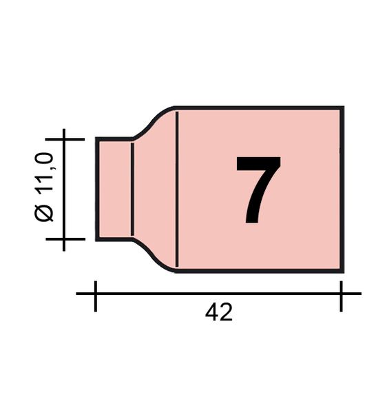 Hubice TIG Gr. 7 11,2/TC0034/54N15/701.0423-ZVAR/ TIG17/18/26