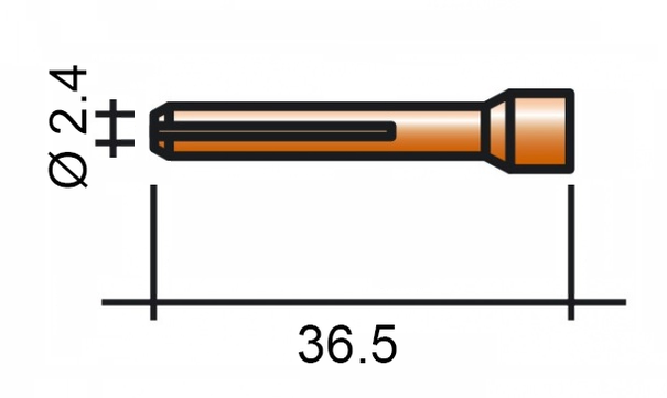 Kleština 2,4 36,5mm /525.4822.4/ LORCH a-LTG/i-LTW 4500