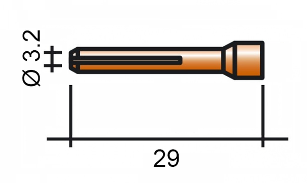 Kleština 3,2 29mm /TD0002-32/701.1224/525.3273.2/LORCH/ TIG/17/18/26