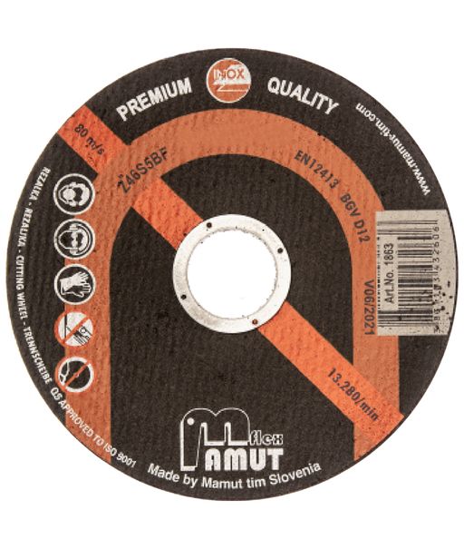 Kotouč řezný MAMUT Premium 115x1,0x22,23mm Z46S5BF (1863) nerez