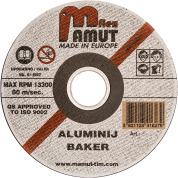 Kotouč řezný MAMUT Profi ALU 125x1,6x22,23mm (875a) hliník