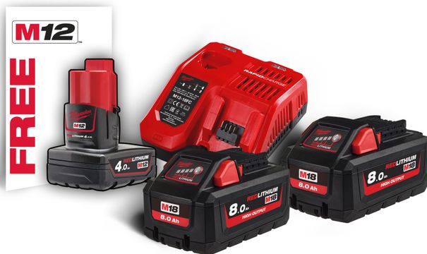 Set akumulátorů Milwaukee M18HNRG-802 /4933471073/