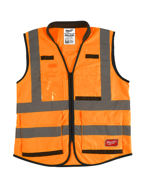  Vesta reflexná PREMIUM Hi-VISIBLE oranžová 2XL/3XL Milwaukee /4932471900/