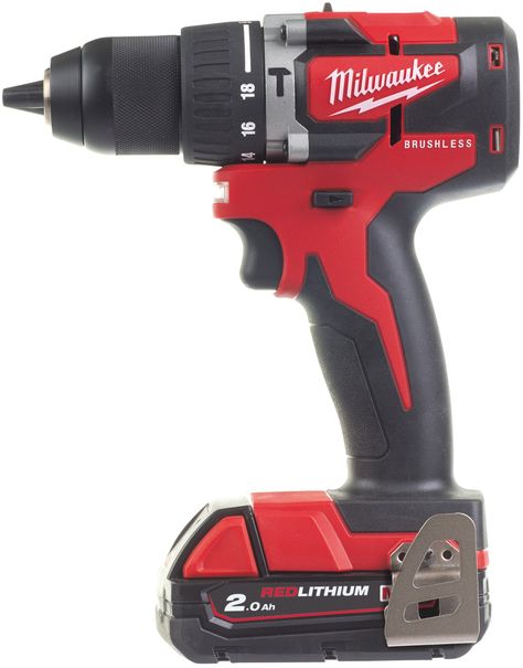 Vrtačka s příklepem AKU - kompaktní Milwaukee M18™ M18CBLPD-202C /4933464320/